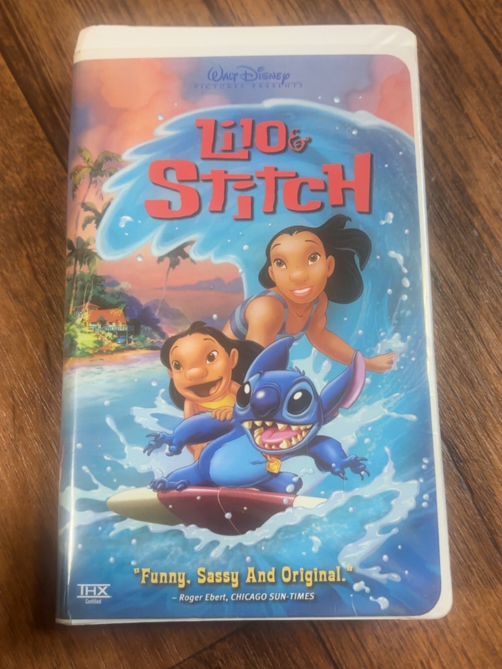 Disney Lilo & Stitch Surfing Scene Cover - Blue, Pink, Purple Artwork